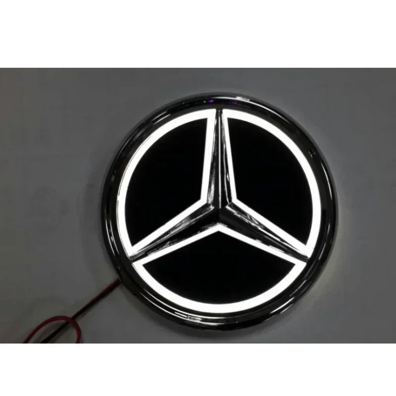 9.5cm ABS LED Light Car Badge Rear Trunk Emblem Accessories for Mercedes Benz S350 S300L S A B C E Class GLA GLK