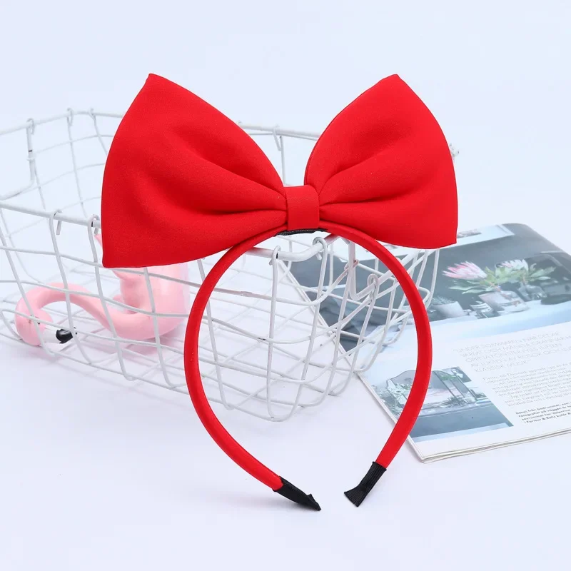 Big Bow Hairband Red Pink Black Headband For Women Girls Fashion Cute Bow Hair Hoop  Decoration Headwear Hair Accessories