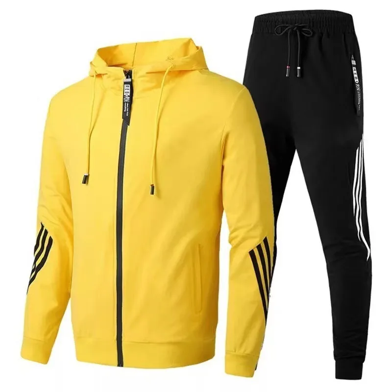 New men\'s and women\'s casual sportswear hoodie casual pullover and pants 2 sets men spring autumn outdoor aerobics suit men