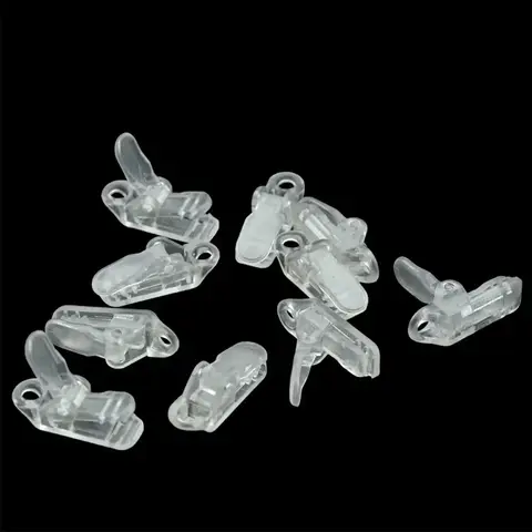 타포린 천막 클립 천막 클램프 야외 3.3cm 길이 5mm 드릴링 직경 방수포 클립 투명 내구성