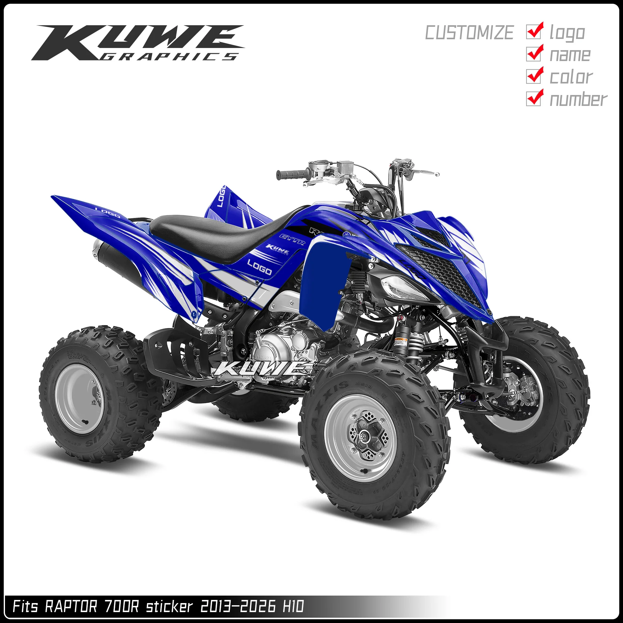 Suitable for Yamaha Raptor 700R 2013-2026 Graphics Kit Decals Kit Sticker S10