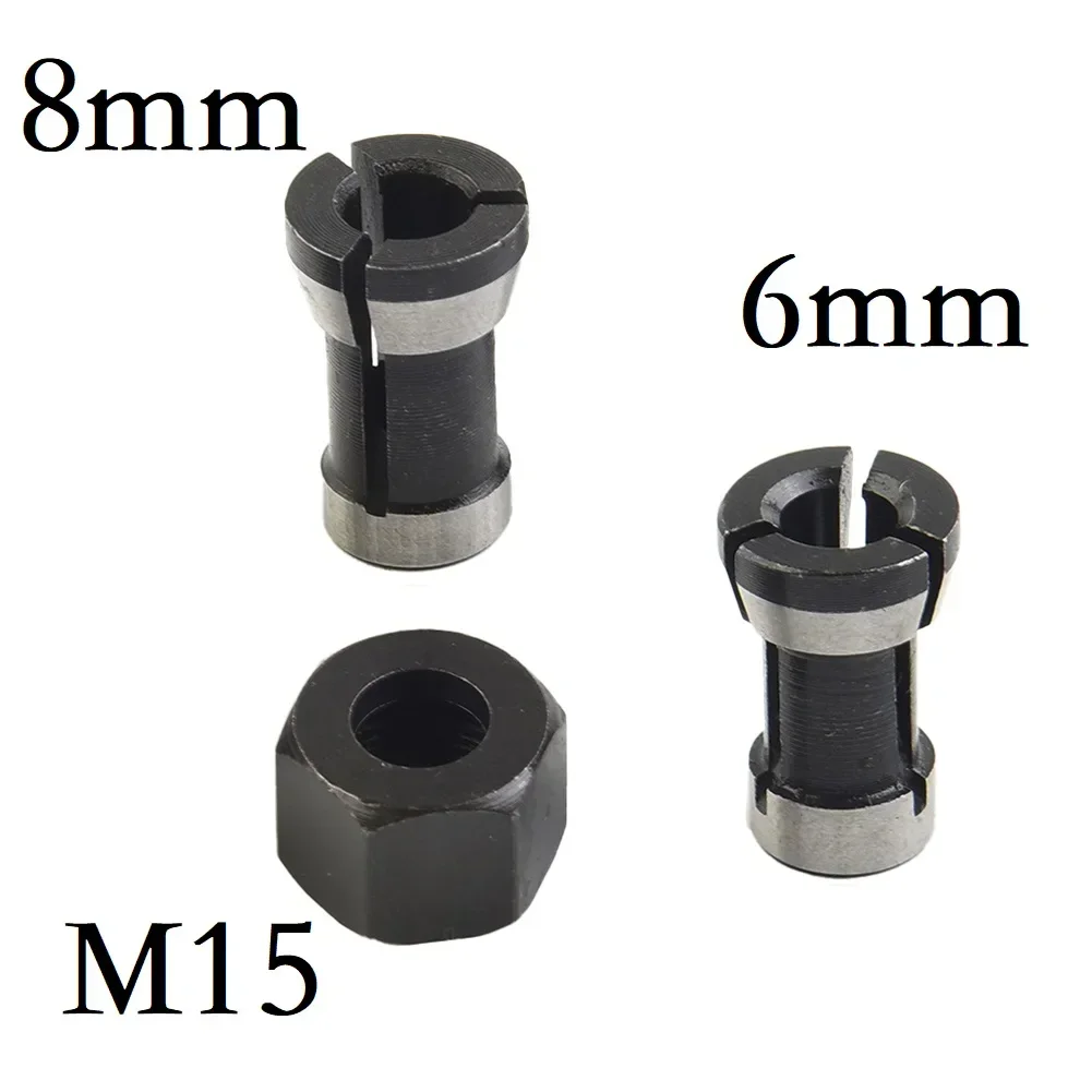 M15 Screw Nut Collect Electric Router Milling Cutter 6/8mm Engraving Trimming Machine Chuck Nut Collet Chuck Accessories