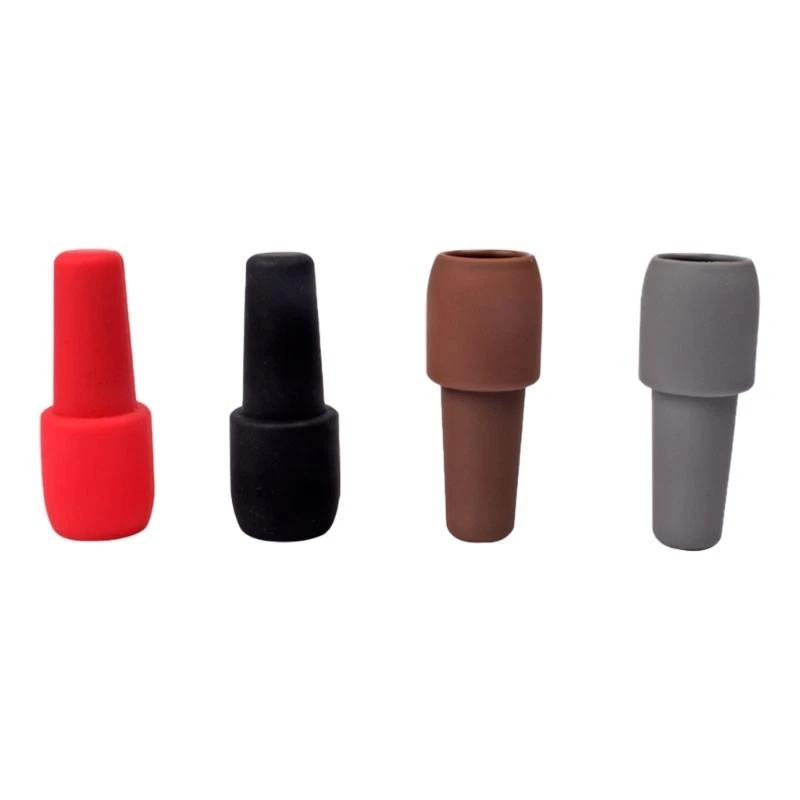 

Set of 4 SiIicone Bottle Stoppers Unique Wine Stoppers Simple Wine Plugs SiIicone Material Bottle Accessaries for Wine