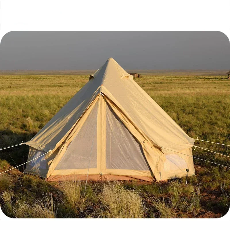 

for Outdoor waterproof canvas glamping bell tent outdoor picnic tents