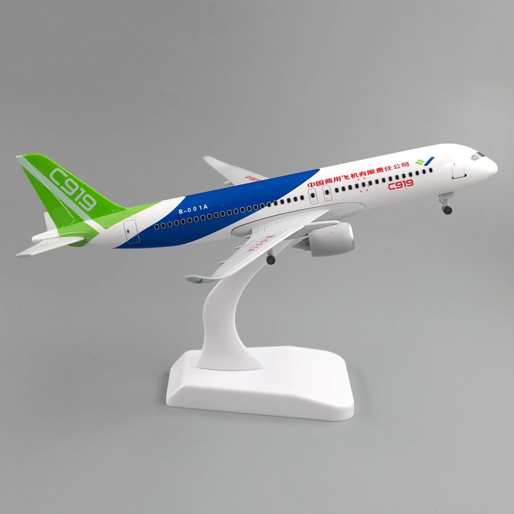 

20 см самолет C919 Коммерческая авиационная корпорация Китая COMAC C919 Модель авиалайнера Игрушка для украшения коллекции