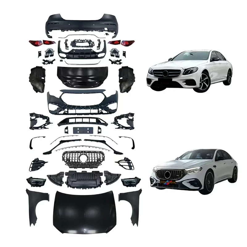 

New Arrival AMG Car Bumper Bodykit Accessories Headlights for Mercedes Benz E Class W213 2017-2023 Upgrade W214 E53 AMG Body Kit