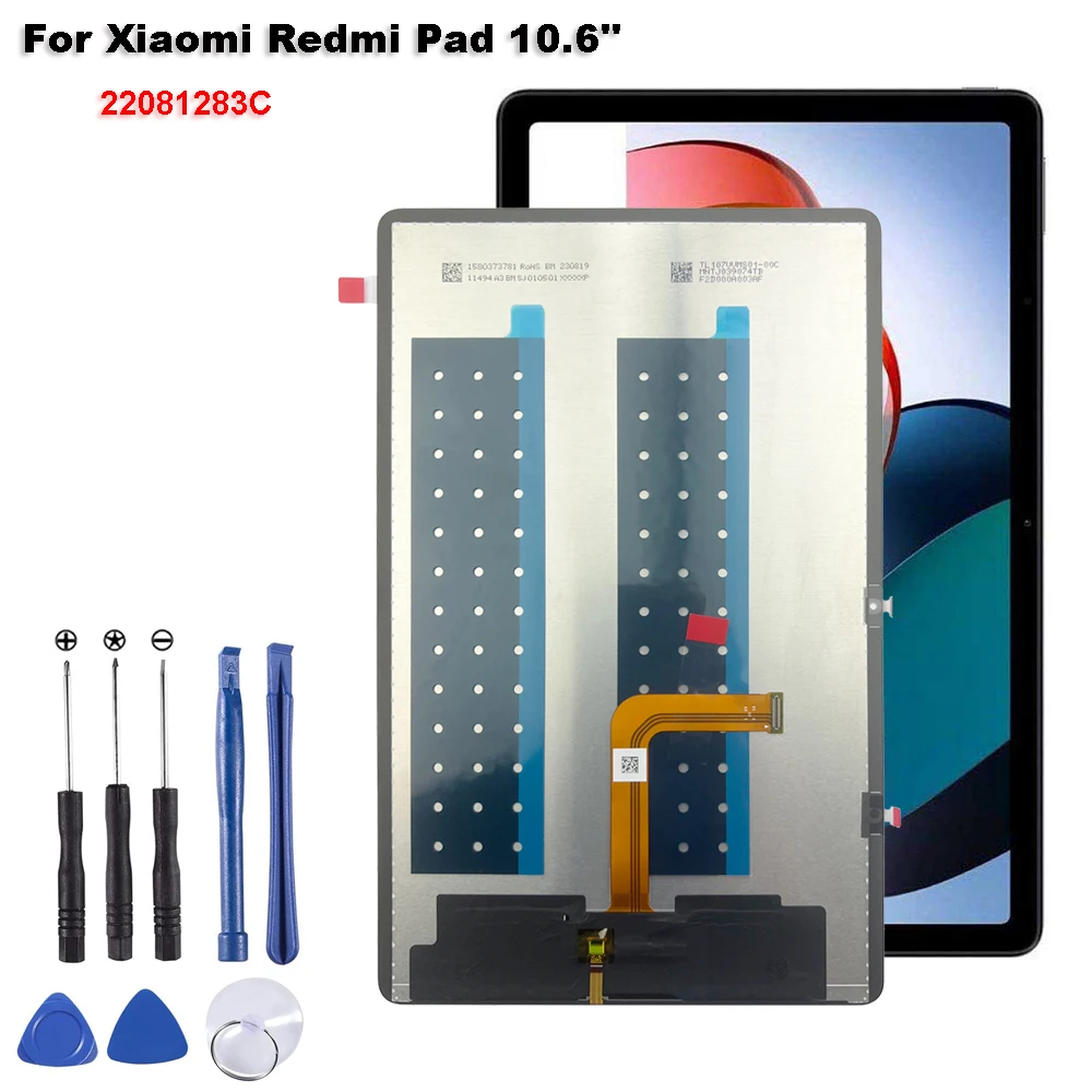 

New AAA+ For Xiaomi Redmi Pad 10.6" 22081283C LCD Display Touch Screen Digitizer Glass Assembly Repair Parts