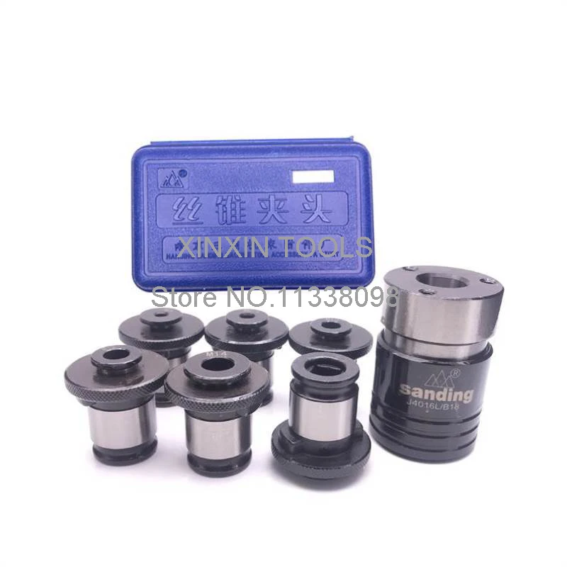 Quick Change Tap Chuck J4012L M3-M12,7pcs.Connection hole Taper B16,for Mechanical Lathe,Drilling Machine, CNC