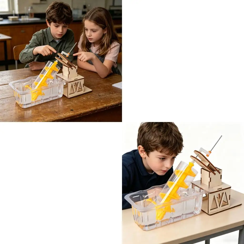 Science Exploration Water Wheel Set Texture for School Lab Experiments