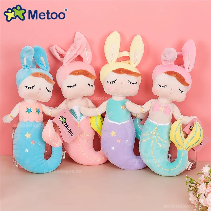 

Original Metoo Plush toys 38cm Angela Dolls Mermaid Dreaming Girl Stuffed Bunny Birthday Holiday Gifts