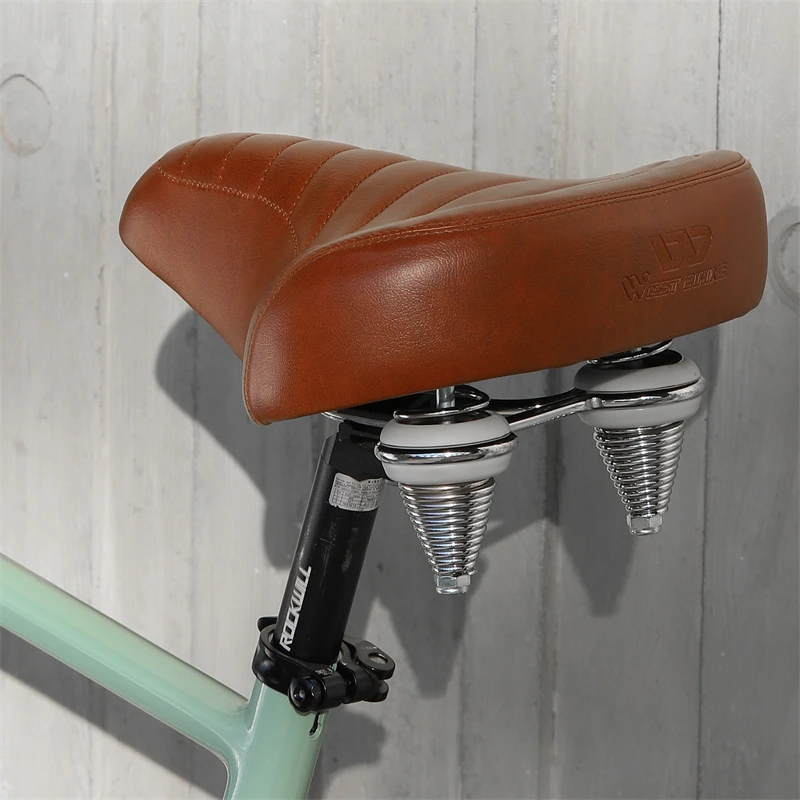 

Retro Bicycle Seat Cushion Soft and Shock-absorbing Riding Saddle Suitable for Mountain Bike Electric Bike Accessories