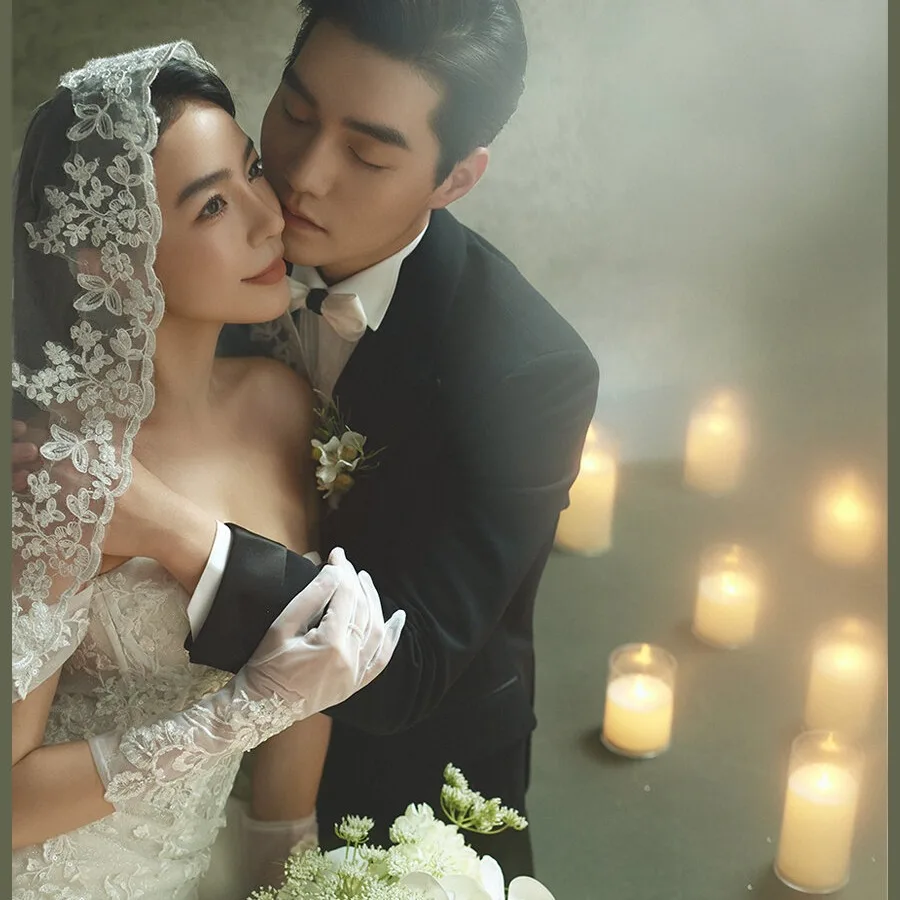 

Одноуровневая свадебная фата белого цвета слоновой кости с расческой, элегантная фата Mantilla с кружевными краями, свадебные аксессуары velo de novias