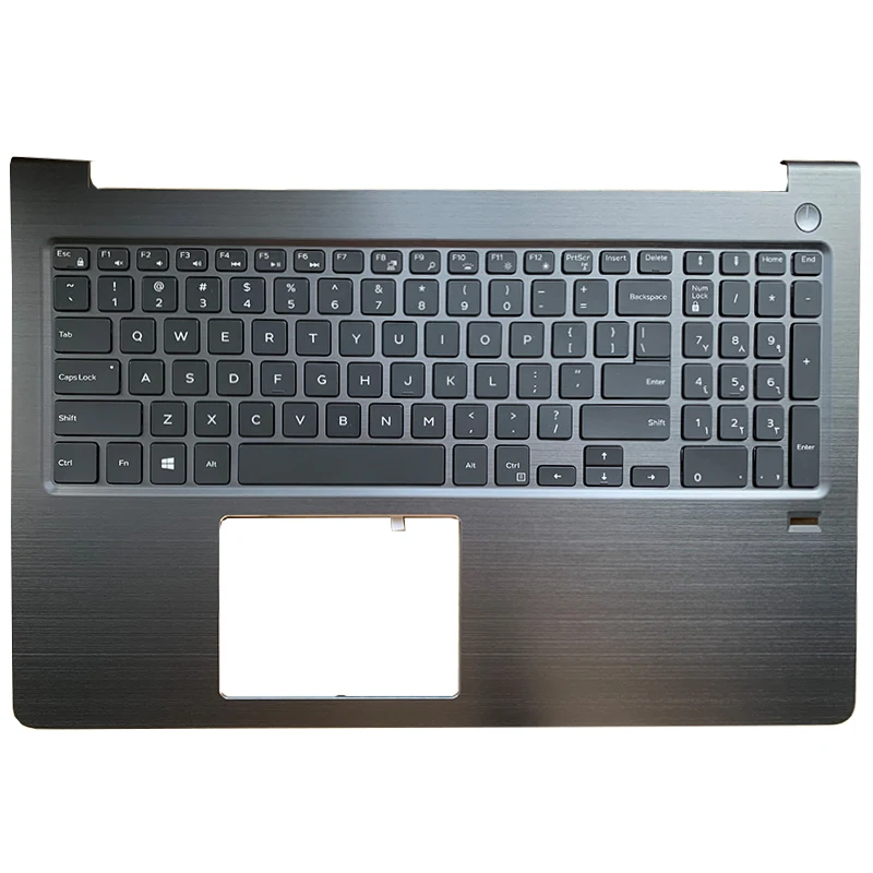 

NEW US Keyboard FOR Dell Vostro 15-5000 5568 V5568 with Laptop palmrest upper case keyboard bezel With fingerprint hole