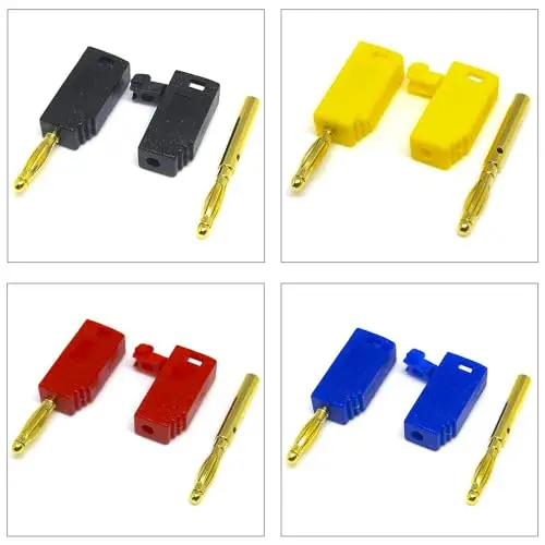 2mm steker perempuan pisang laki-laki berbagai macam Kit, M2 steker pisang laki-laki perempuan Jack Panel Mount Banana Socketr(M2-Banana-Kit)