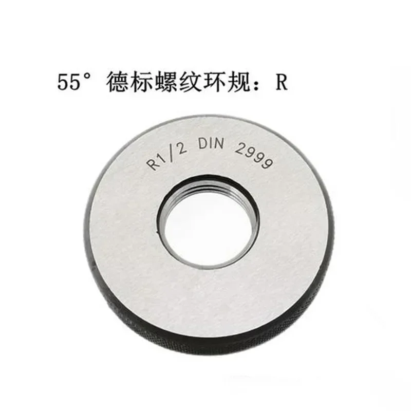 DIN2999 1:16 Tapered Pipe R Thread Ring Gauge GO NOGO R1/8 1/4 3/8 12 3/4-6 Inch German Standard Threaded Gauge