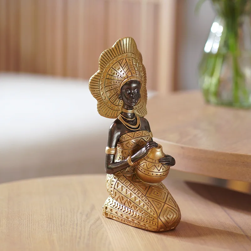 

African Woman Sculpture‌ - Handmade Tribal Art for Home & Office