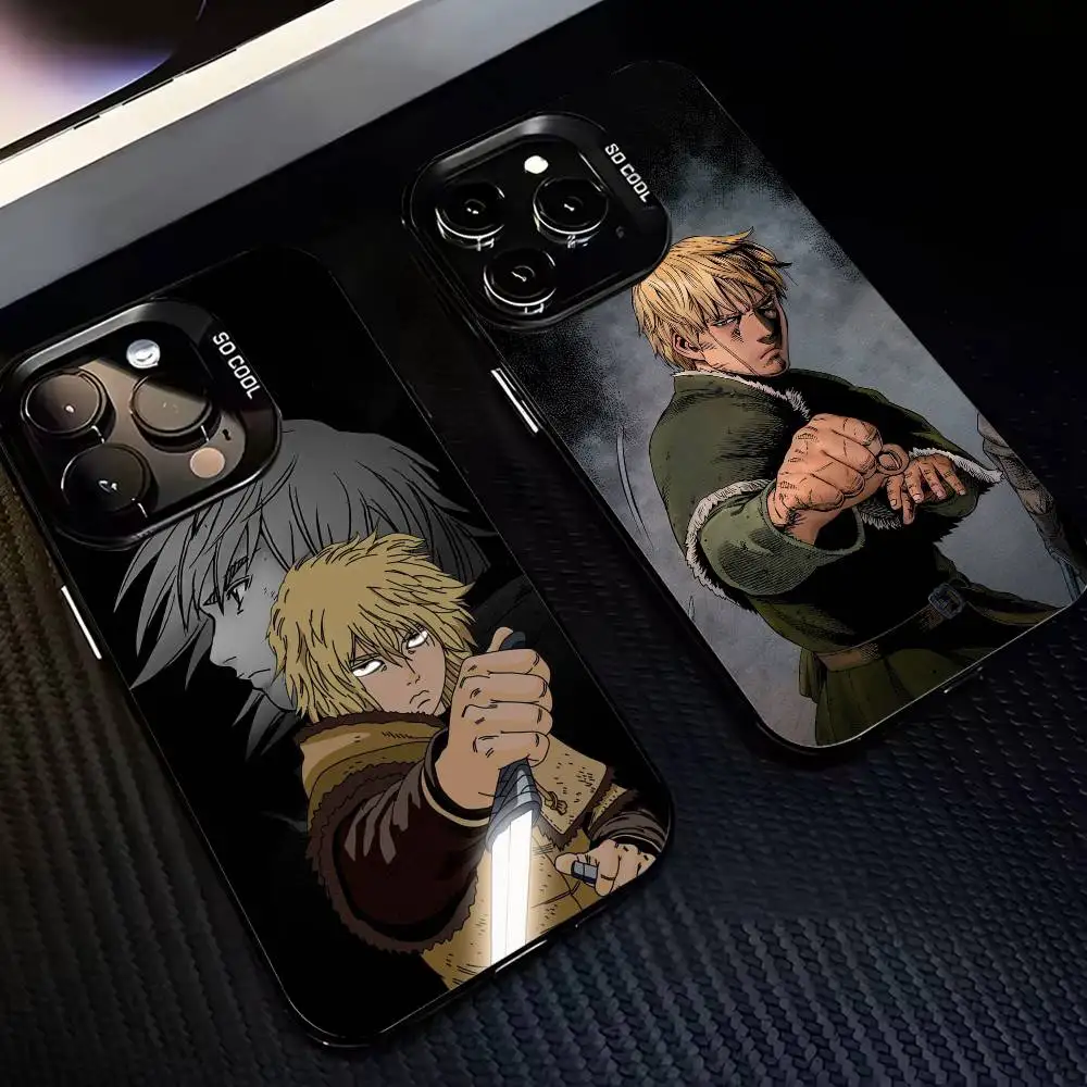 

V-Vinland S-Saga T-Thorfinn-VST Phone Case For iPhone 17,16,15,14,13,12,11 Plus,Pro Max,Colorful Silver Phone case Funda Cover