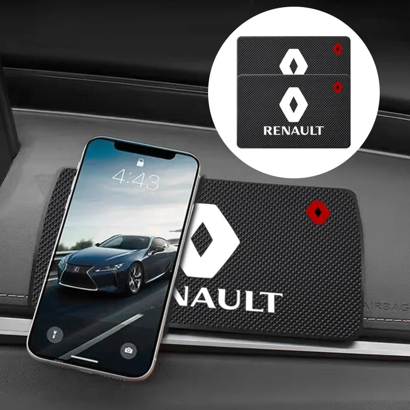 Car Interior Dashboard Non-Slip Mat For Renault ZOE QM6 Austral Kardian Rafale Kangoo Arkana Clio Koleos Megane Accessories