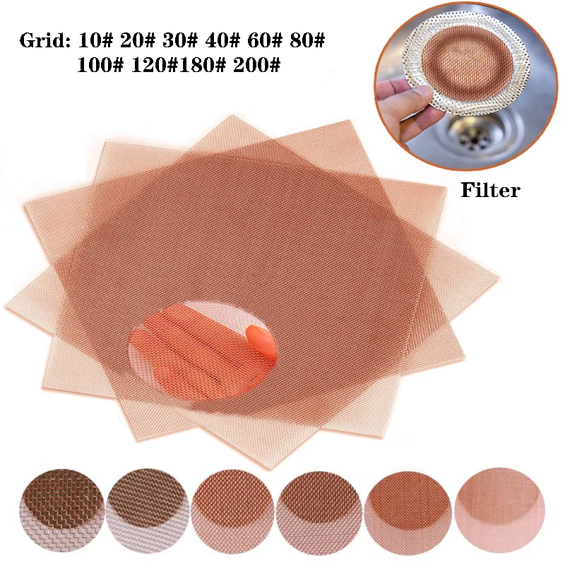 Malha de Cobre 10200 Mesh para Filtragem Bloqueio Limpeza e Enchimento Tecido Perfeito para Filtro de Tela e Bloqueador 10 20 Pcs