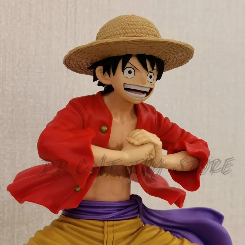 Oryginalne figurki Bandai One Piece Grandista Luffy 2.0 Hug Up Squatting Anime Model Kolekcjonerski prezent dla zabawek Hobby Dzieci