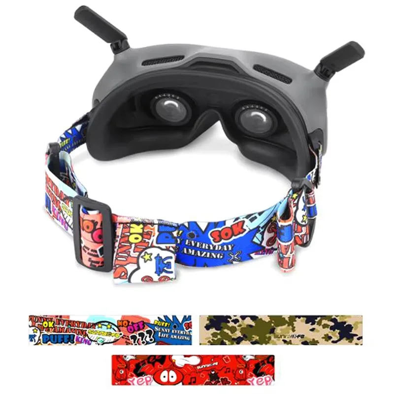 

Colorful Head Strap for DJI FPV Goggles V2 Goggles 2 Elastic Band Battery Holder Adjustable Comfort Wear Replacement Accessories