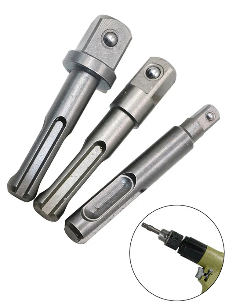 

3pcs SDS Plus Shank Socket Driver Adapter Power Drill Bit Chuck Extension Adapter For Electric Screwdrivers Drills Chuck