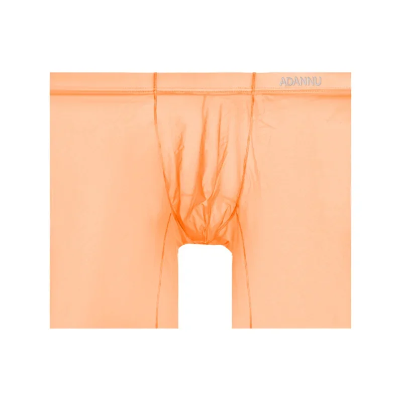 

Summer transparent ultra-thin ice silk men's boxers sports breathable non-marking convex men's boxers AD705