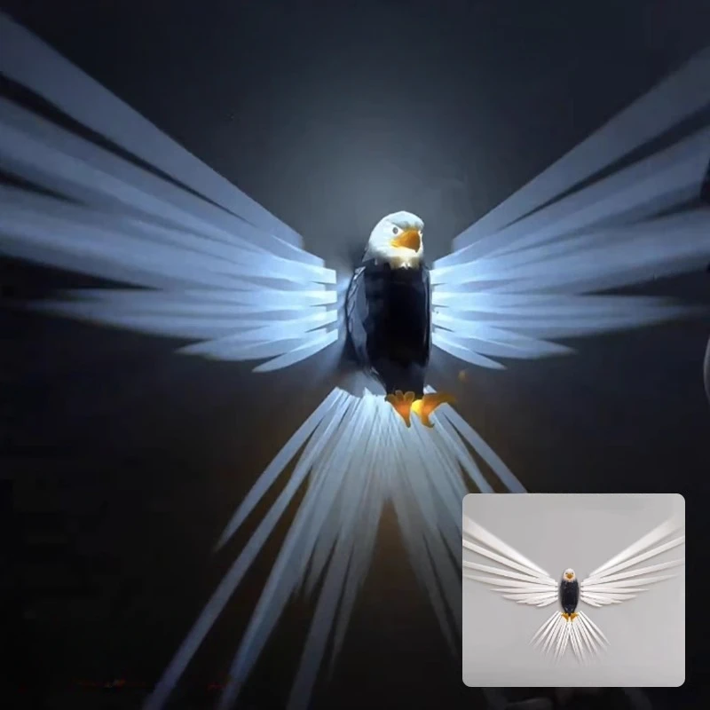 

Eagle Wall Light Creative Artistic Rechargeable Wireless Stylish Phoenix Sconce, Perfect for Outdoor Lawn Decor Décoration FYLL
