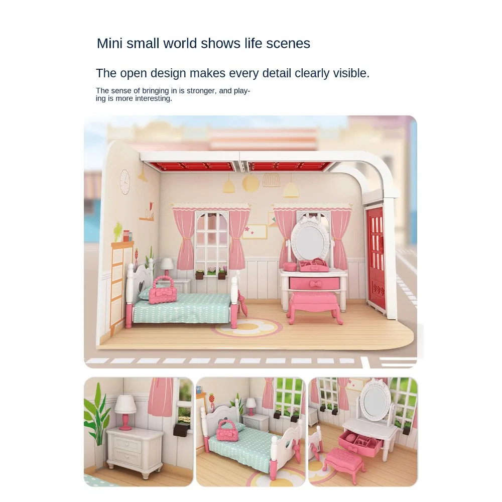 Muebles de cocina para casa de muñecas, modelo en miniatura, artículos en miniatura, accesorios para casa de muñecas, escena de muebles