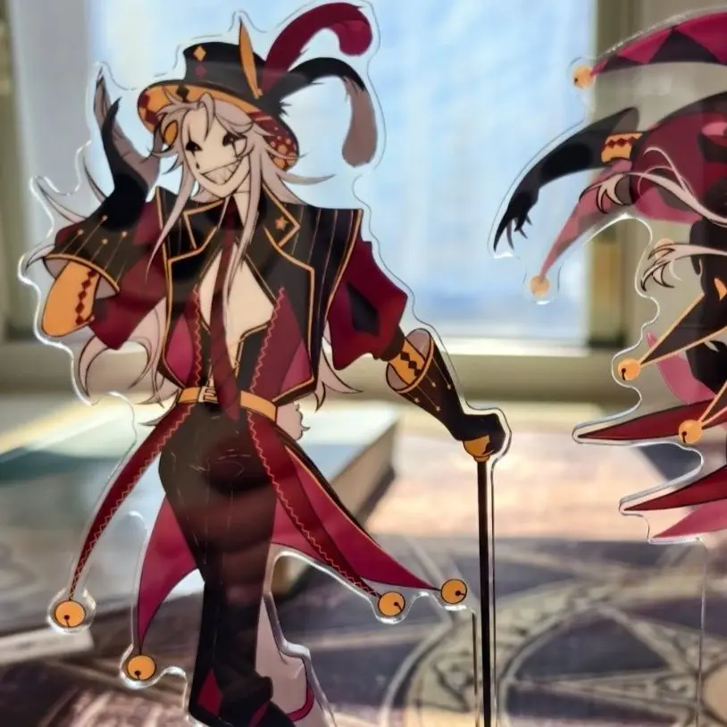 Anime The Freak Circus Pierrot Acrylic Stand Figure Model Standing Sign Desk Display Decor Toy Gift