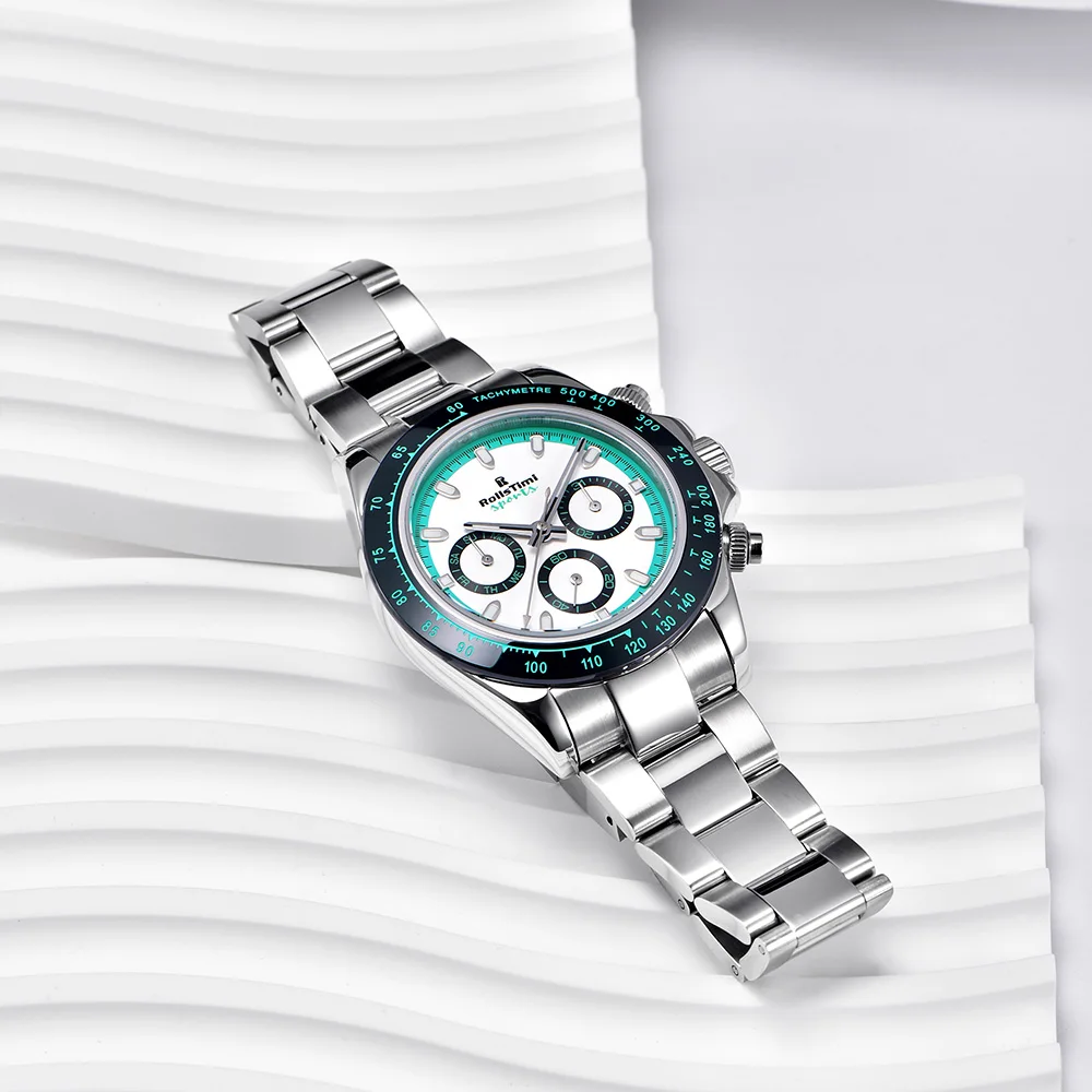 2025RollsTimi أحدث ساعة ميكانيكية للرجال عادية قمة الموضة الياقوت ساعة أوتوماتيكية للرجال الفولاذ المقاوم للصدأ الرياضة كرونوغراف