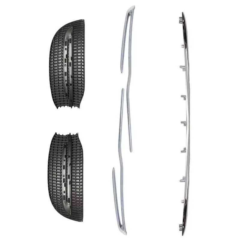 Front Lower Left Right Grille Chrome Trim Molding For Mercedes Benz S Class W222 2228850800 A2228851400 A2228851600