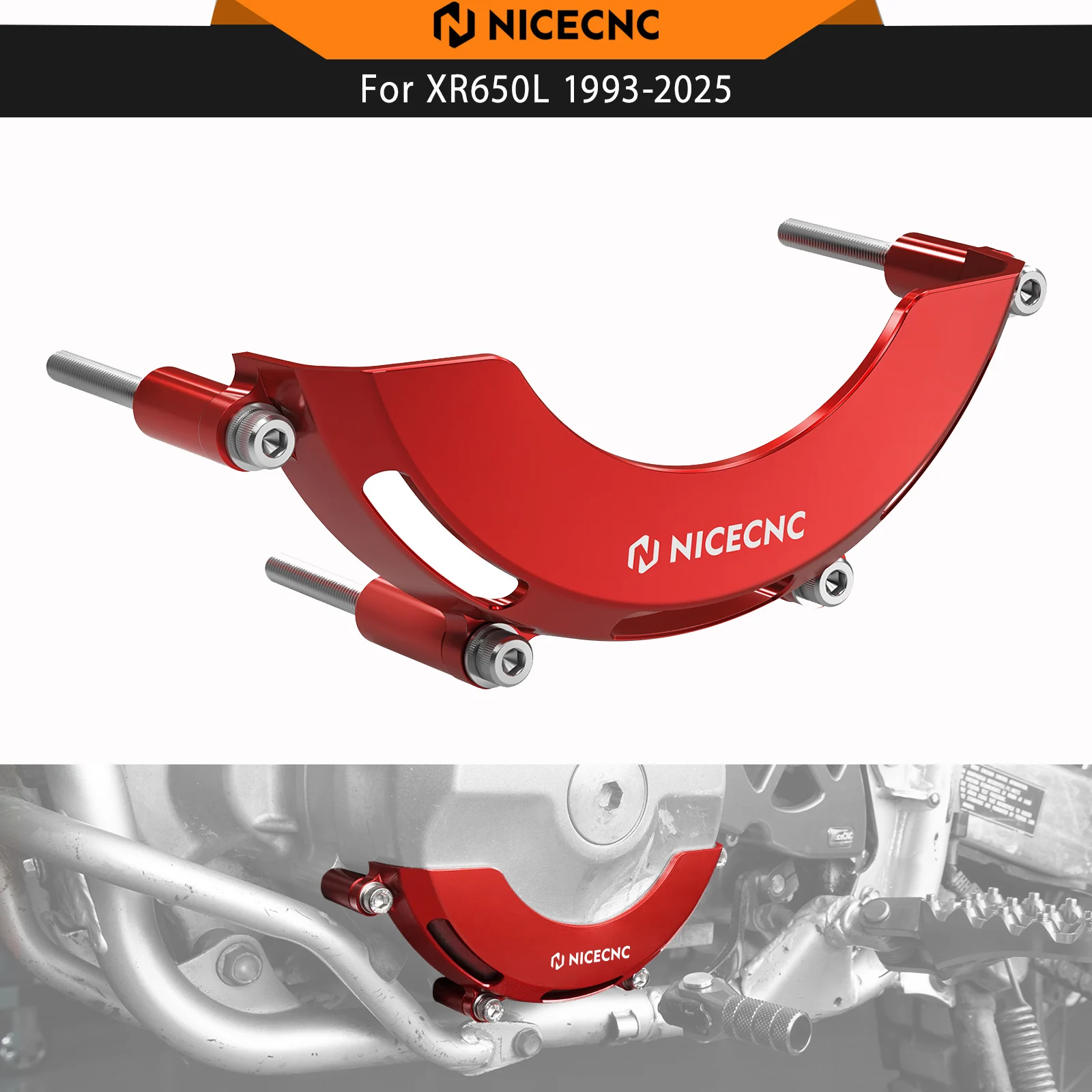 NICECNC Alternator Cover Guard Protector For HONDA XR650L XR 650L 650 L 1993-2025 2024 Aluminum Alloy Motorcycle Accessories
