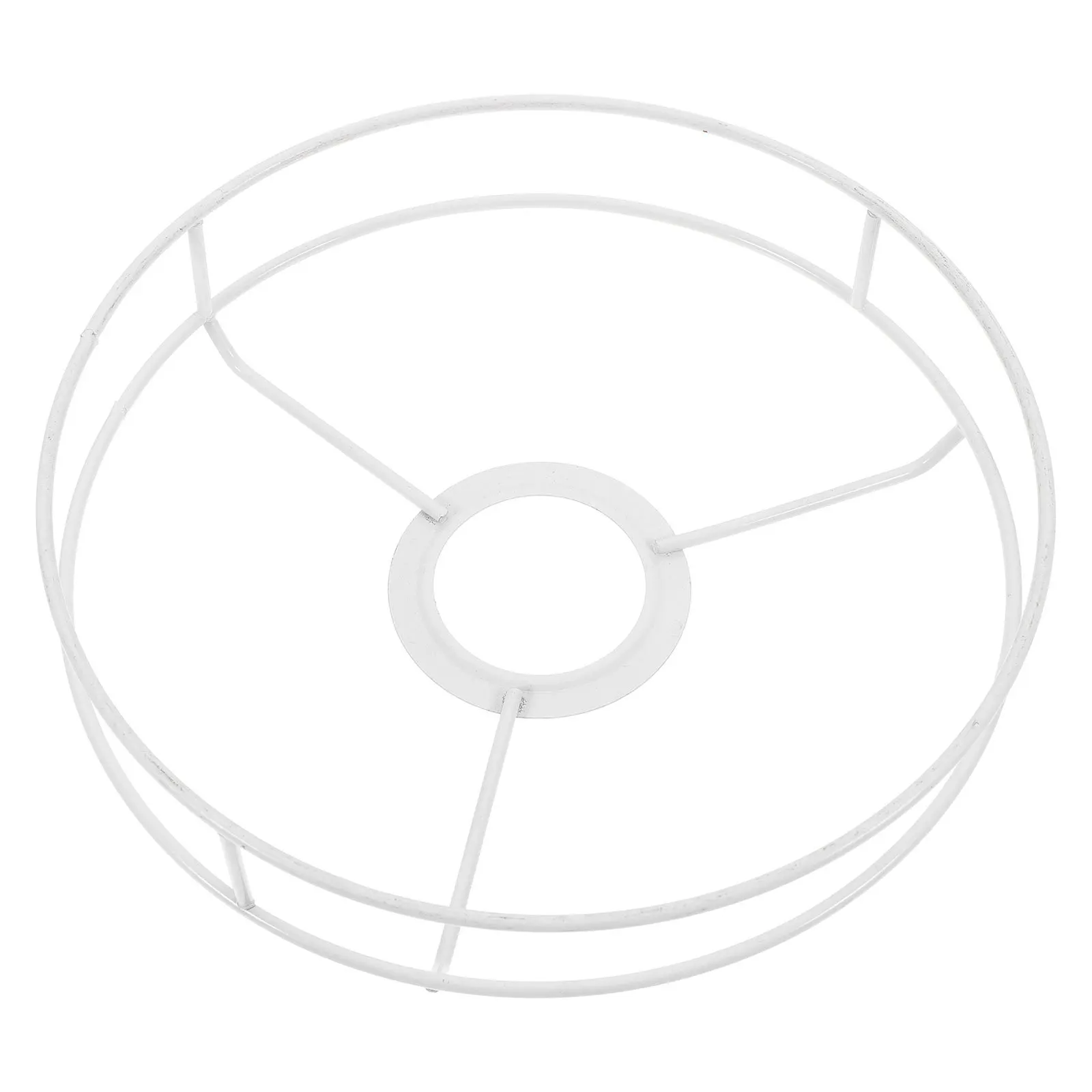 

Round Lampshade Frame Diy Lamp Shade Ring For Table Ceiling Pendant Lights Iron Wire E27 Holder Support Lighting