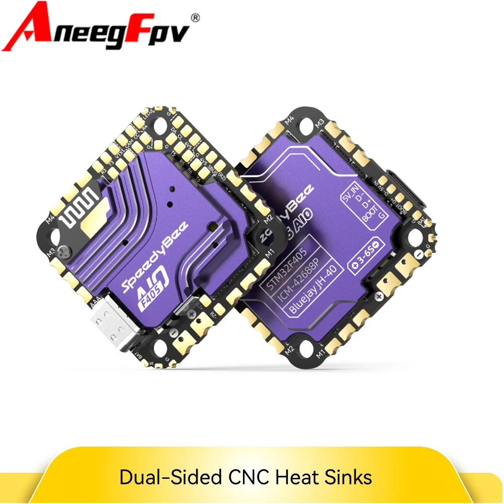 Speedybee f405 aio controlador de vôo fc 40a esc 3-6s lipo ICM-42688P giroscópio para fpv rc quadcopter drone o3 unidade de ar/link/vista