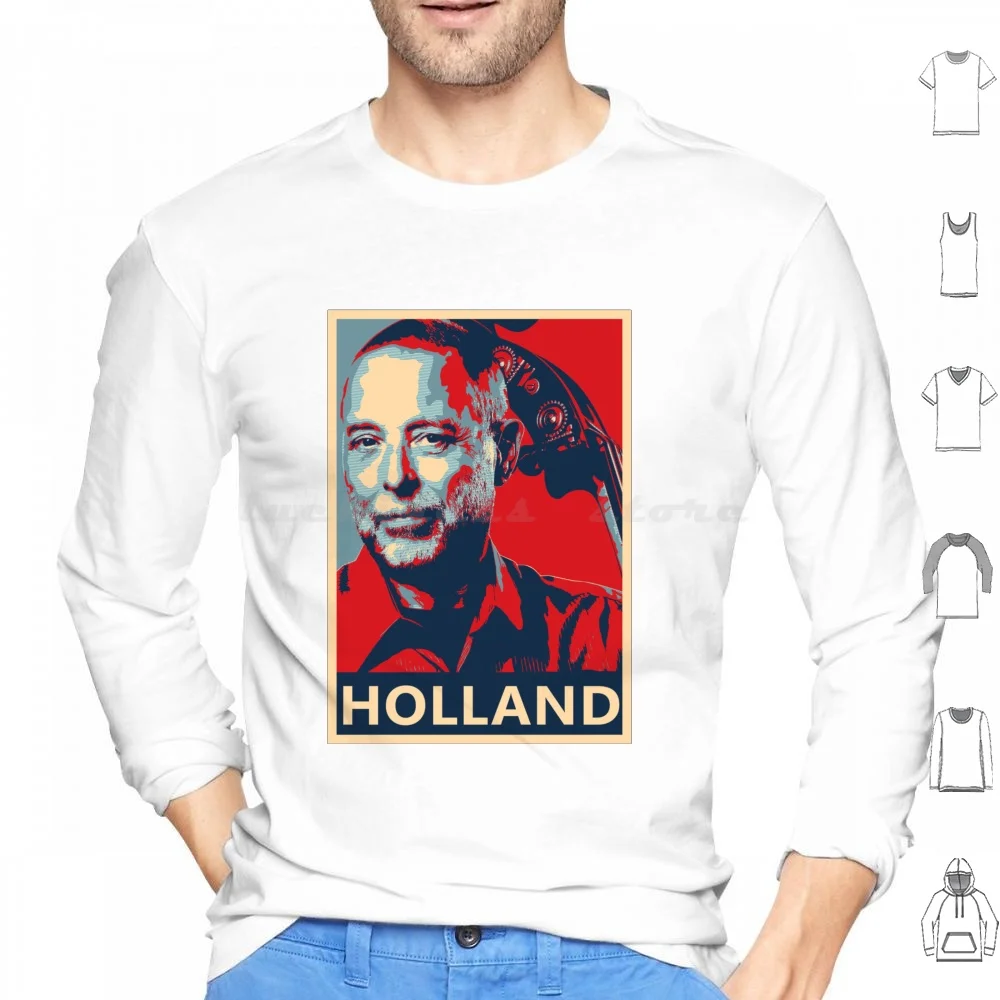 Dave Holland Hope Poster-Greatest Musicians In Jazz History Hoodie Cotton Long Sleeve Dave Holland Bassist Jazz Modern