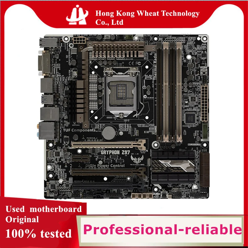 For Intel Z97 GRYPHON Z97 motherboard Used original LGA 1150 LGA1150 DDR3 32GB USB2.0 USB3.0 SATA3 Desktop Mainboard