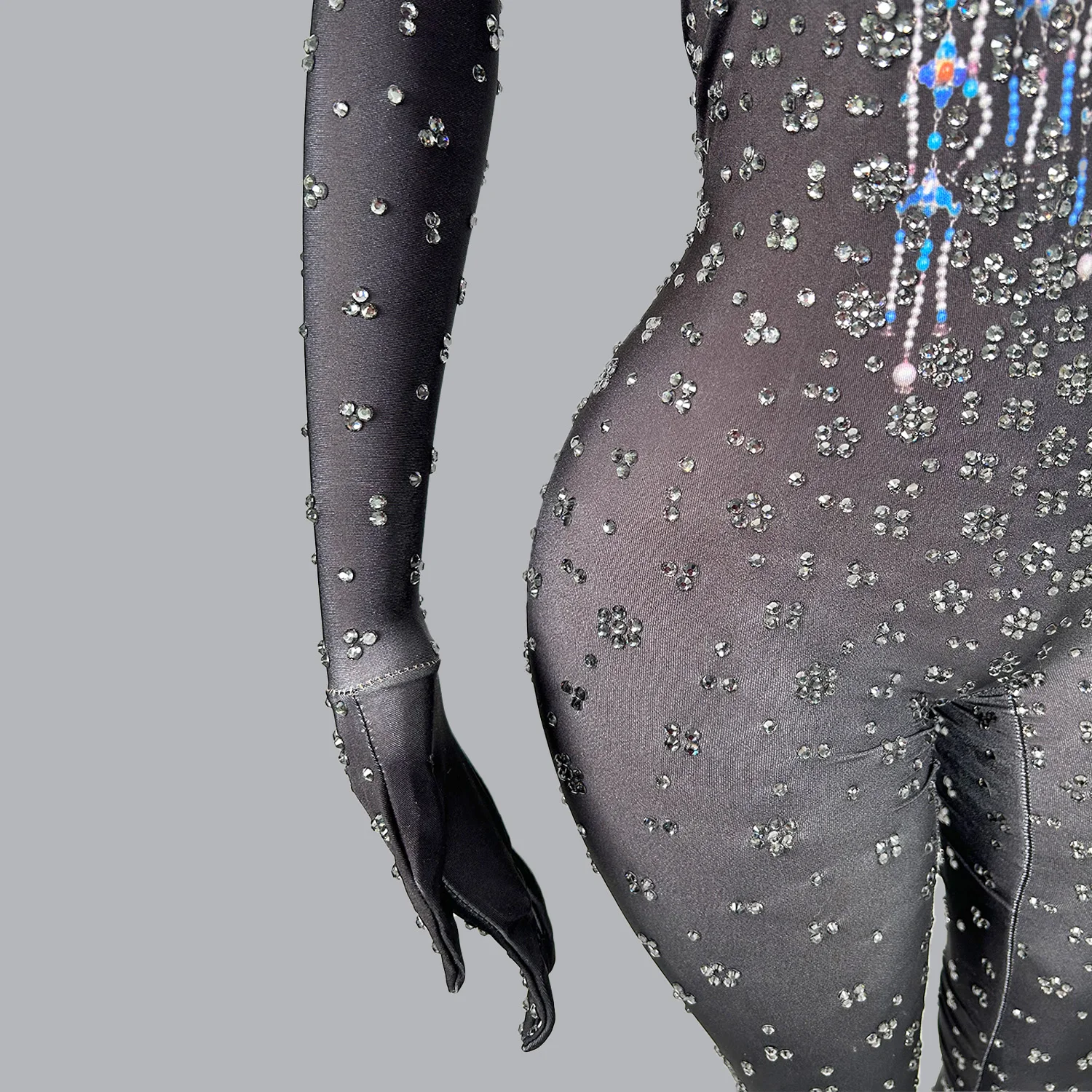 Luxe Mode Chinese Stijl Jumpsuit Glanzende Diamanten Dames Jumpsuit Tapijt Jurk Avond Prom Jumpsuit Diner Sexy Jumpsuit