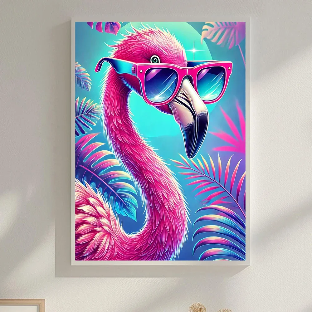 5D الماس الفسيفساء فلامنغو الحيوان صورة الراين اللوحة الطيور عبر الابره مجموعات DIY التطريز اليدوية هدية #1