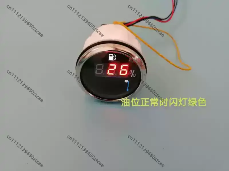 Universal LCD Digital Fuel Level Gauge With Low Fuel Warning For Car Truck Excavator Tank Retrofit Modification Parts