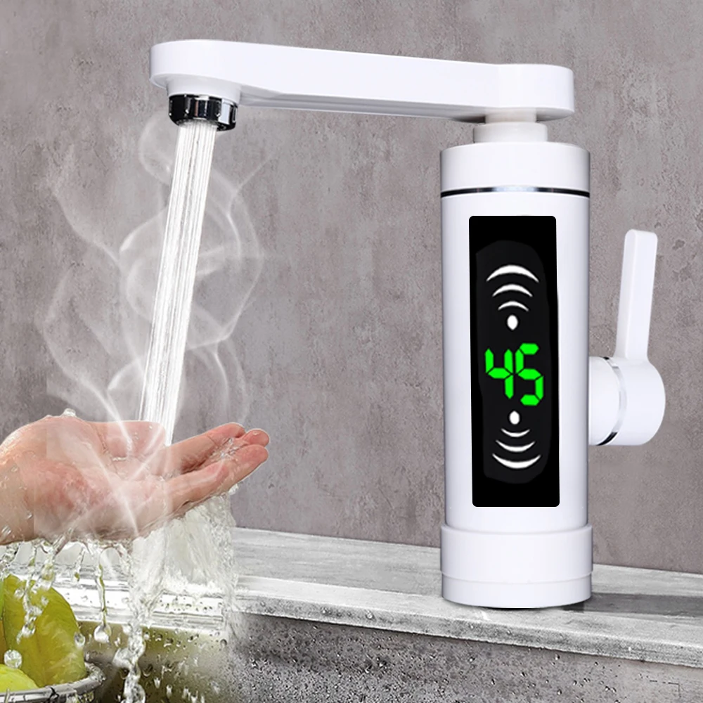 3000W Elektrische Warm Water Kraan Instant Verwarming Type Keuken Warm En Koud Kleine Keuken Schat Drie Seconden Snelle Warmte