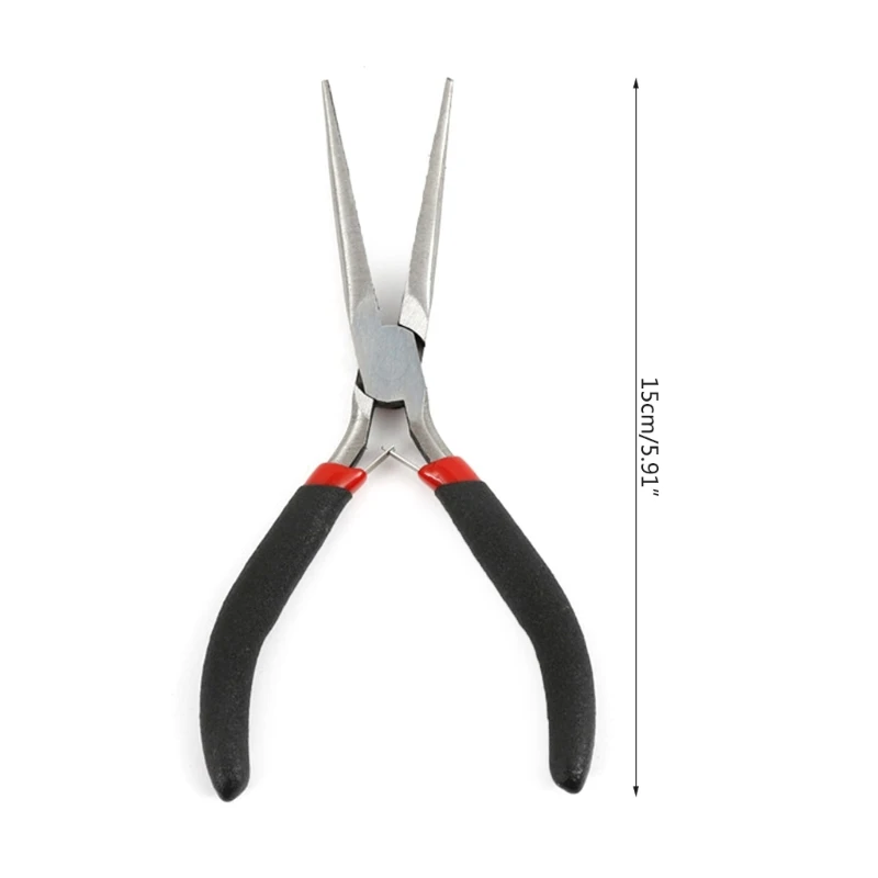 Long Needle Nose Pliers Clamp DIY Handcraft Plier Tool Flat Pliers Beading Jewellery Making Tool Long Nose Pliers Tool