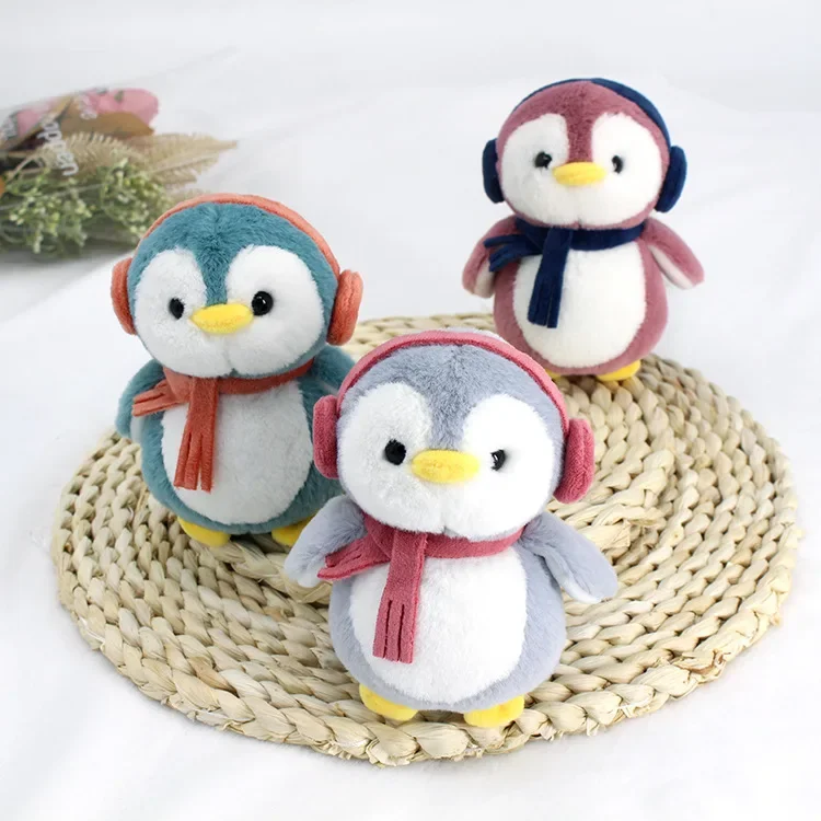 Cartoon Penguin Stuffed Animals Plush Soft Kawaii Key Chain Backpack Pendant Hobby Collectibles Creative Festival Gifts Kid