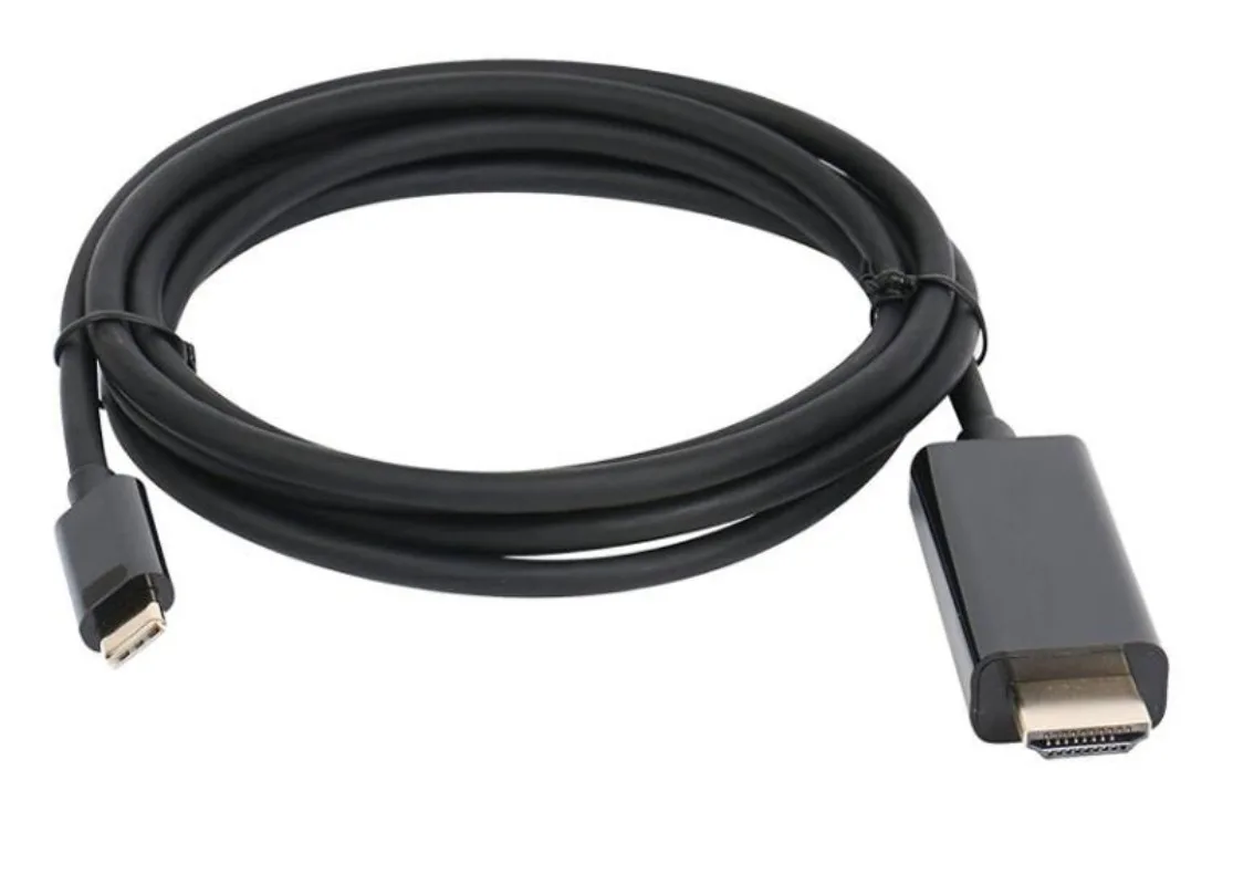 كابل محول عالي السرعة من النوع C ، USB C ذكر إلى HDMI ذكر ، فائق الدقة ، 4K ، P ، سلك توصيل وتشغيل لهاتف ذكي ، ماك بوك ، سامسنج ، m
