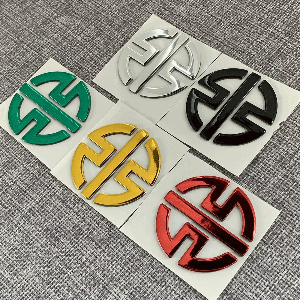 2pc 3D Motorcycle Logo Stickers Emblem Badge Decals Tank Wheel