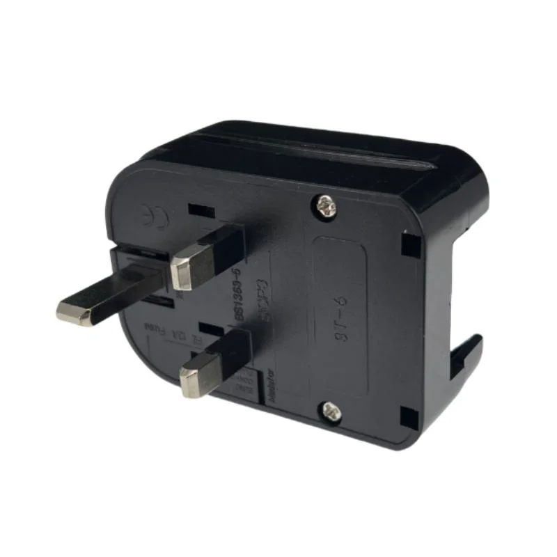 Universal 13A 250V HK Singapore Malaysia United Kingdom power cord online cable converter connector EU to UK adapter fused plug