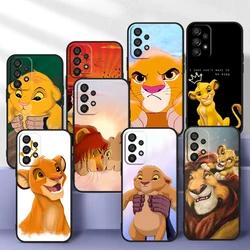 The Lion King Disney Anime For Samsung Galaxy A54 A34 A73 A52S A72 A52 A32 A22 A12 A21S 4G 5G Silicone Soft Black Phone Case