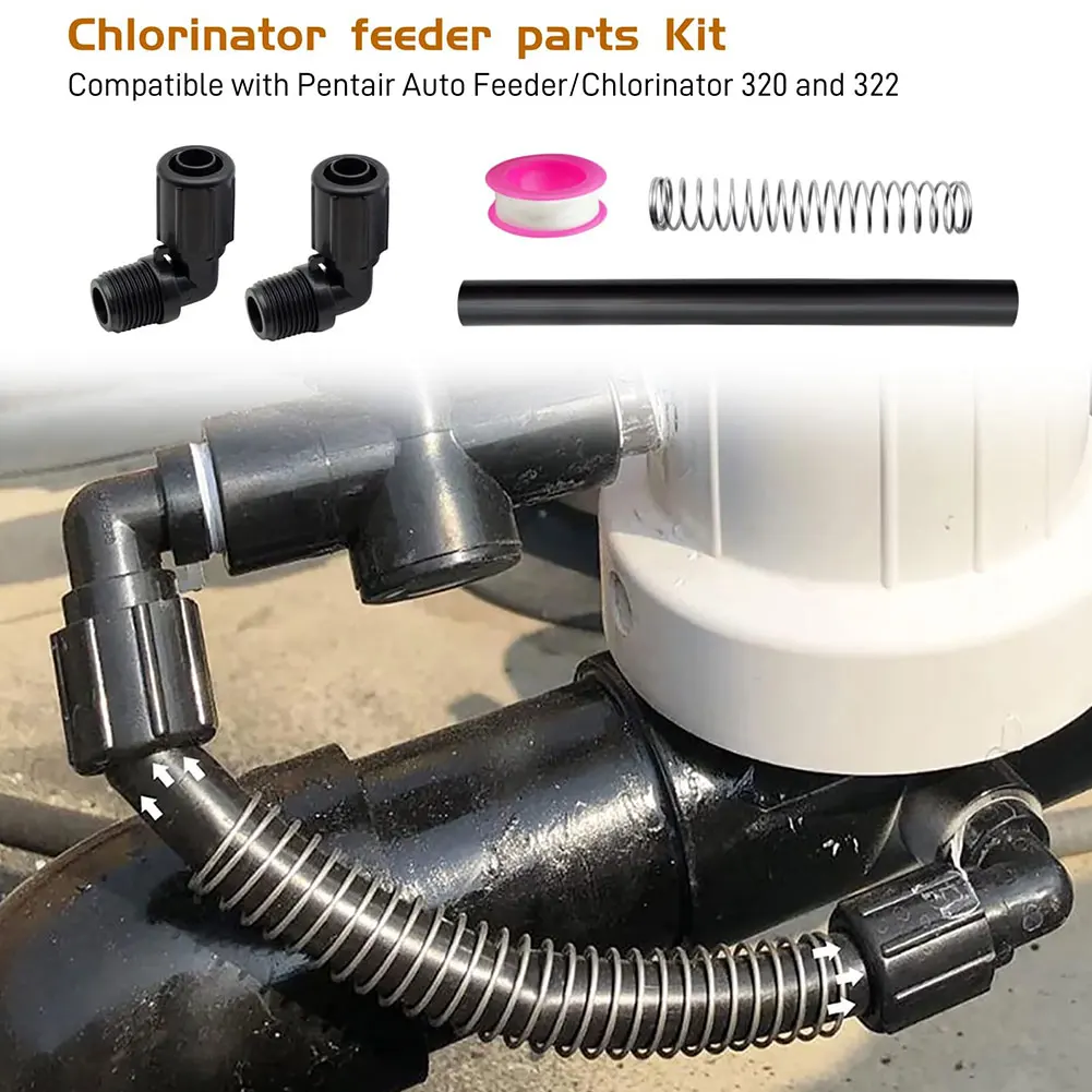مجموعة قطع غيار المكلورة R172091 أنبوب R171097 دعم الأنبوب لوحدة تغذية السيارات Pentair/الكلوريناتور موديل 320 322