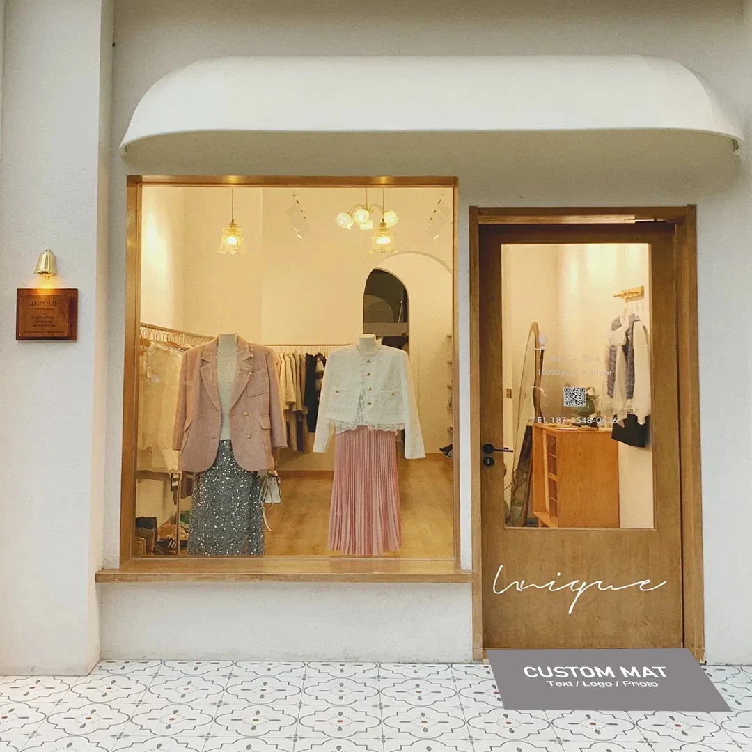 

Custom Doormat Non-slip Welcome Mat for Office Building Entrance Shop Restaurant Bar Large Pad for Bathroom Floor Mat Rug