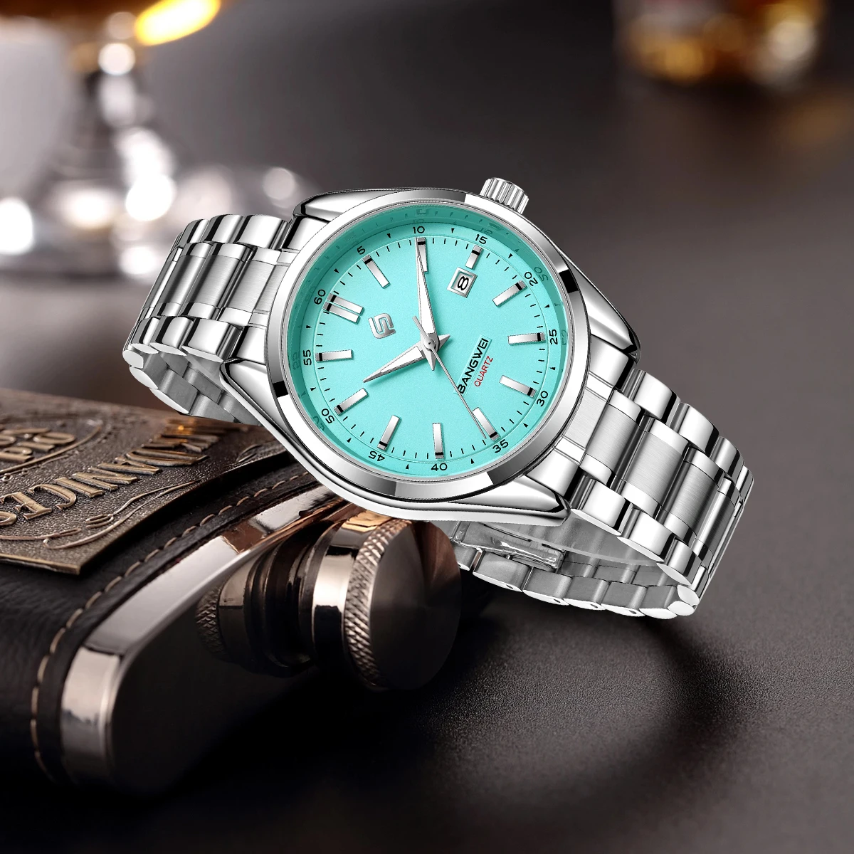 LIGE Moda Luxo Homem Relógio Design Simples Relógios de Negócios Clássico Calendário À Prova D 'Água Inoxidável Relógios Casuais de Quartzo para Homens